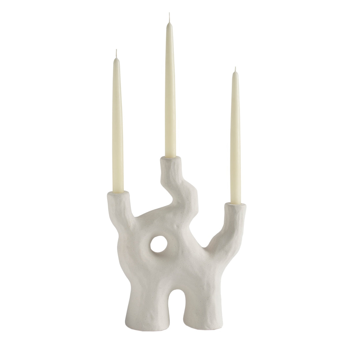 Candelabro decorativo de cerámica