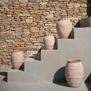 Jarrón de cerámica beige Binibeca