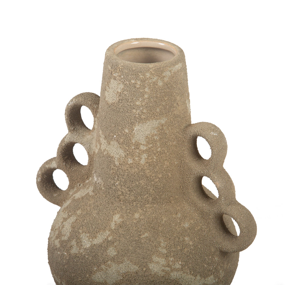 Jarrón cerámica marrón Atacama 19 cm
