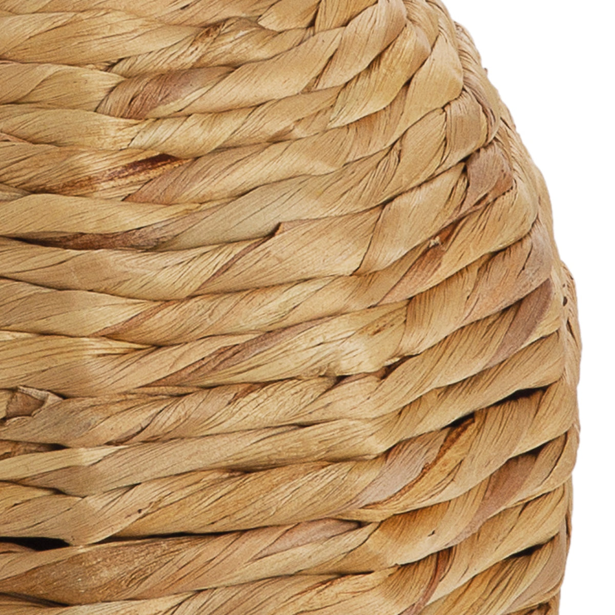 Jarrón decorativo de fibra natural