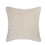 Cojín cuadrado de blouclé blanco 50x50