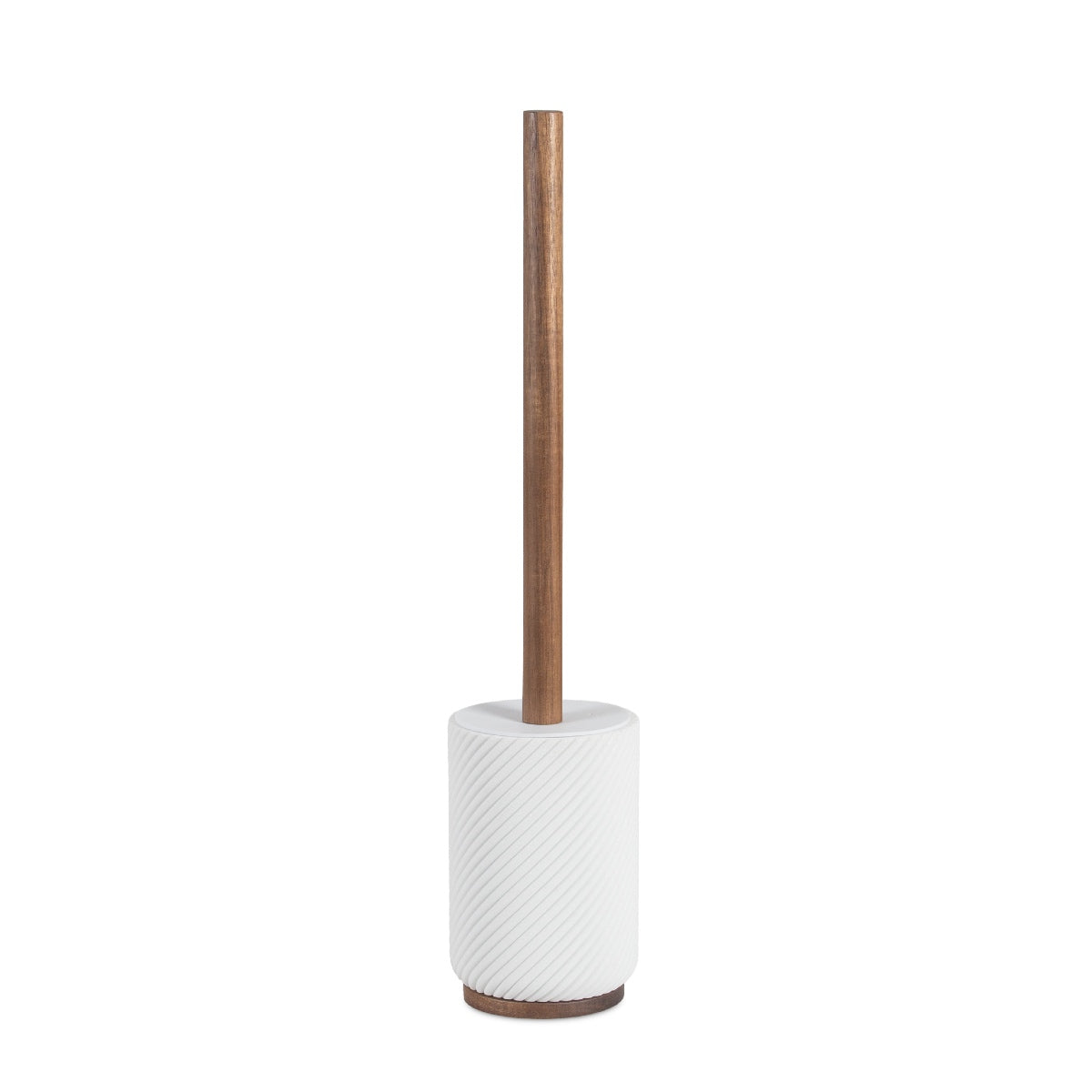 Escobilla de baño poliresina y madera de acacia
