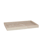 Bandeja de baño rectangular beige