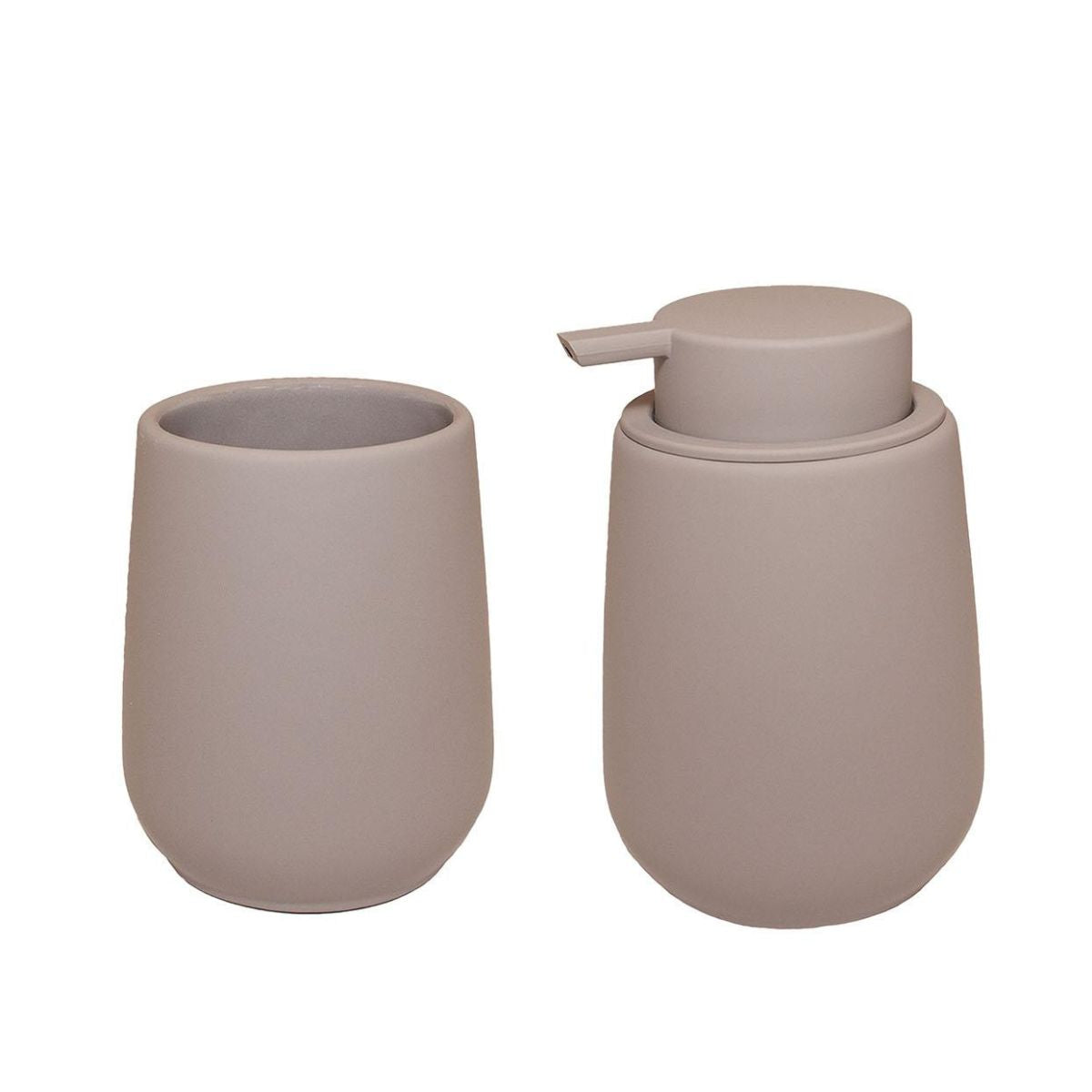 Set de baño de cerámica dolomita gris