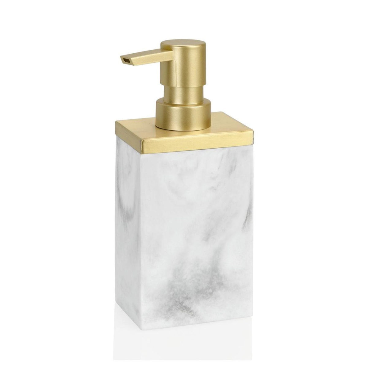 Dispensador de jabón de mármol blanco