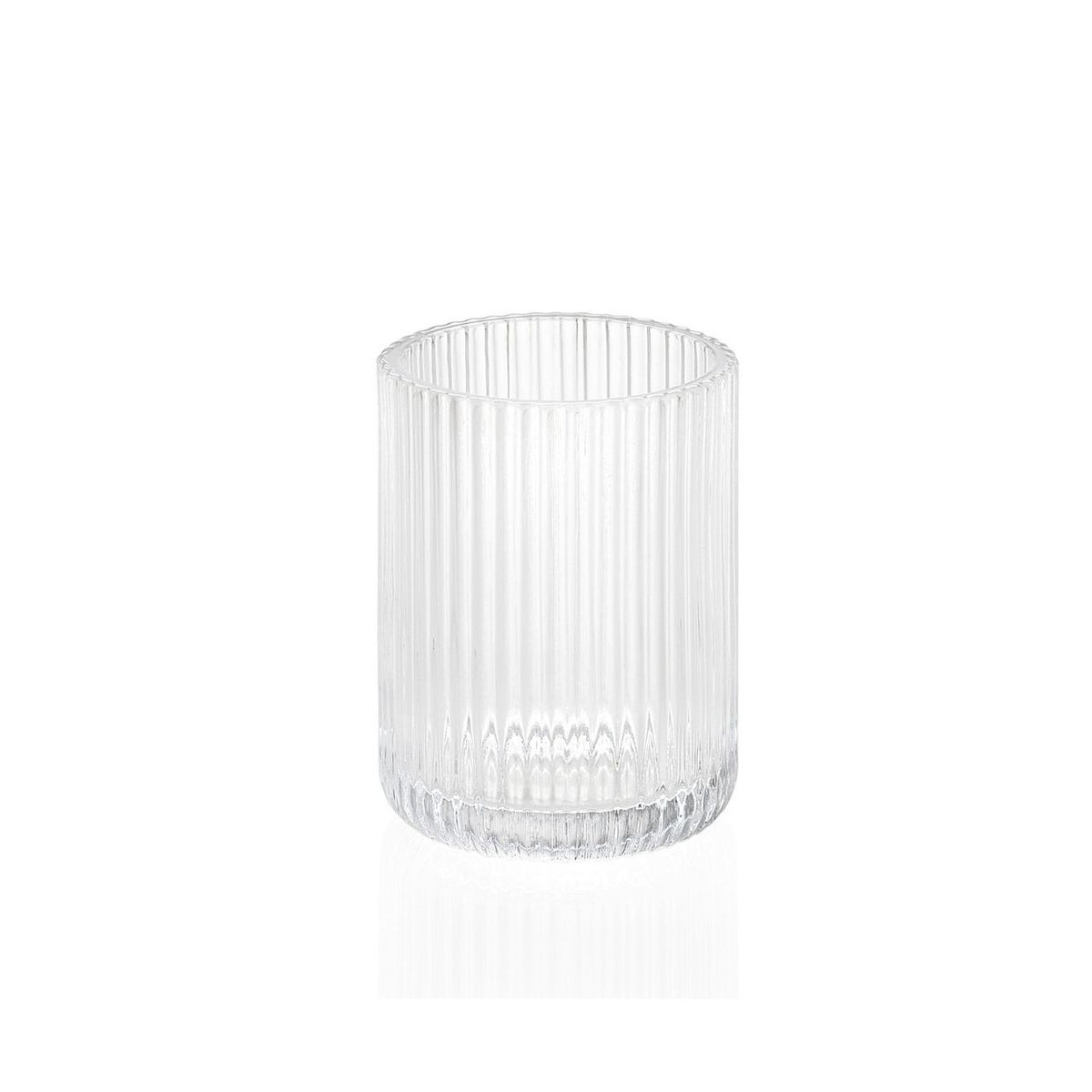 Portacepillos de cuarto de baño de cristal clásico
