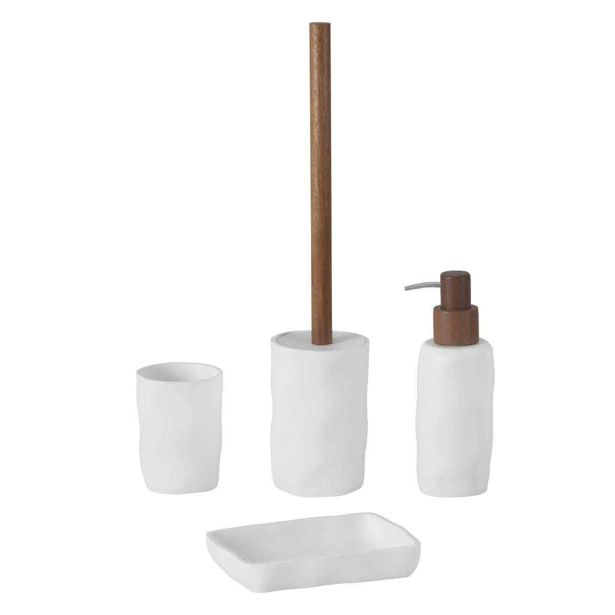 Dispensador de baño blanco de resina