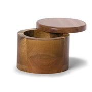 Salero de cocina de madera rústico marrón