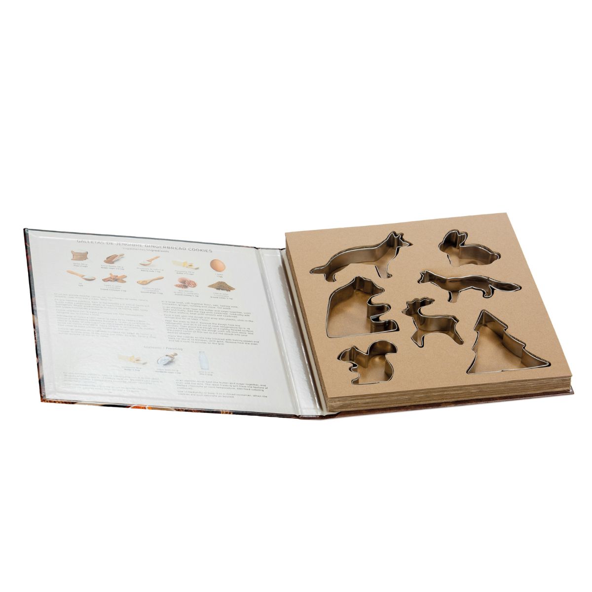 Kit de moldes de galletas infantiles de acero plateado
