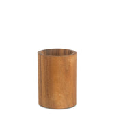 Bote de utensilios de cocina de madera de acacia
