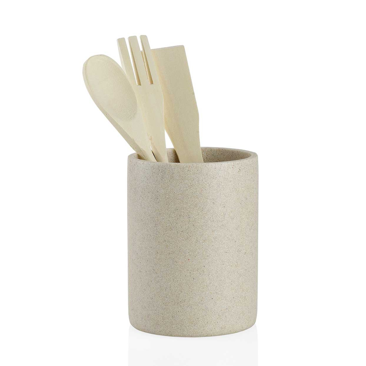 Bote utensilios de cocina beige