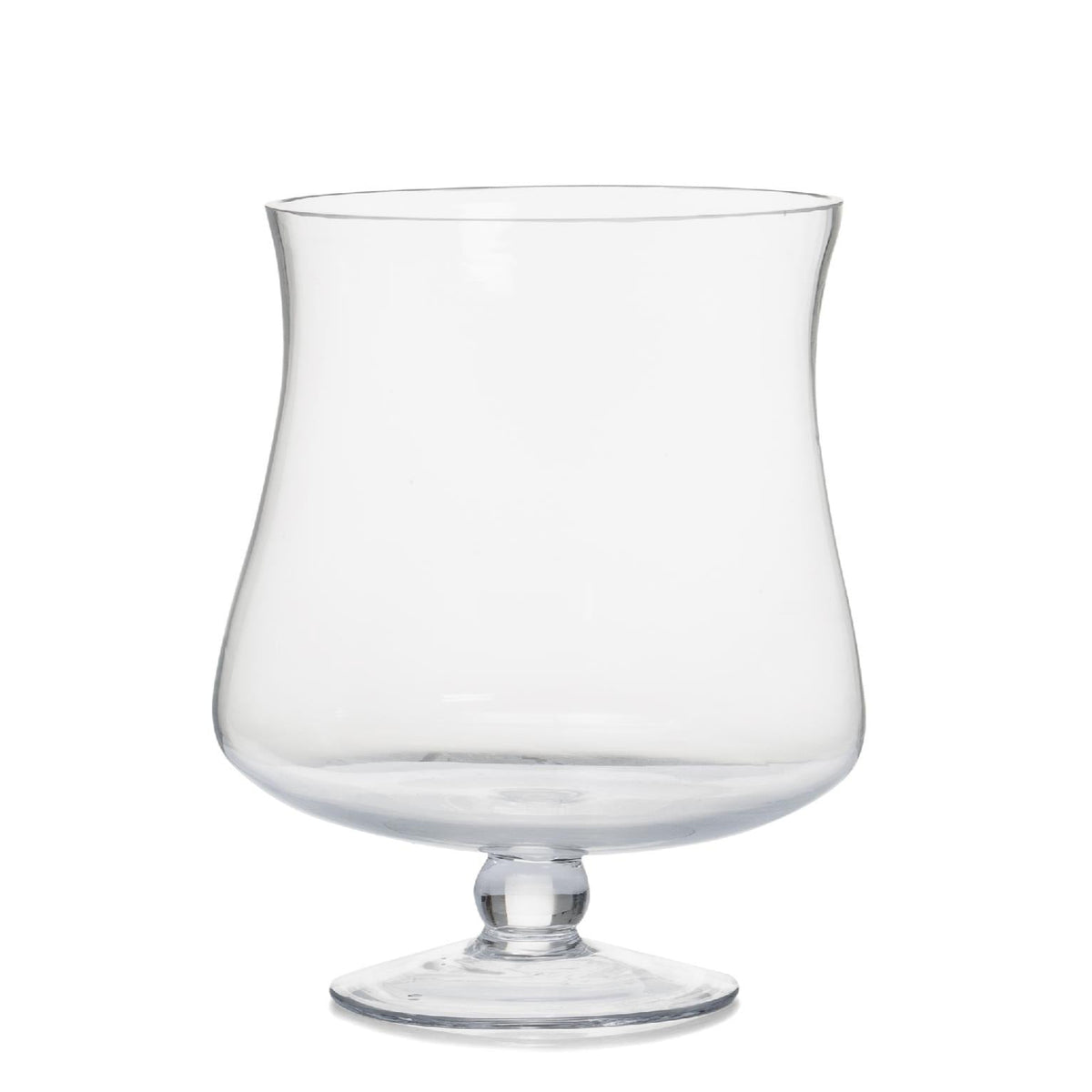Portavelas clásico de sobremesa de cristal