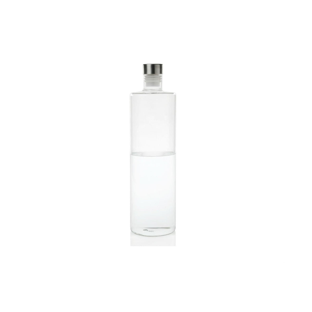 Botella de agua de cristal transparente 1 litro