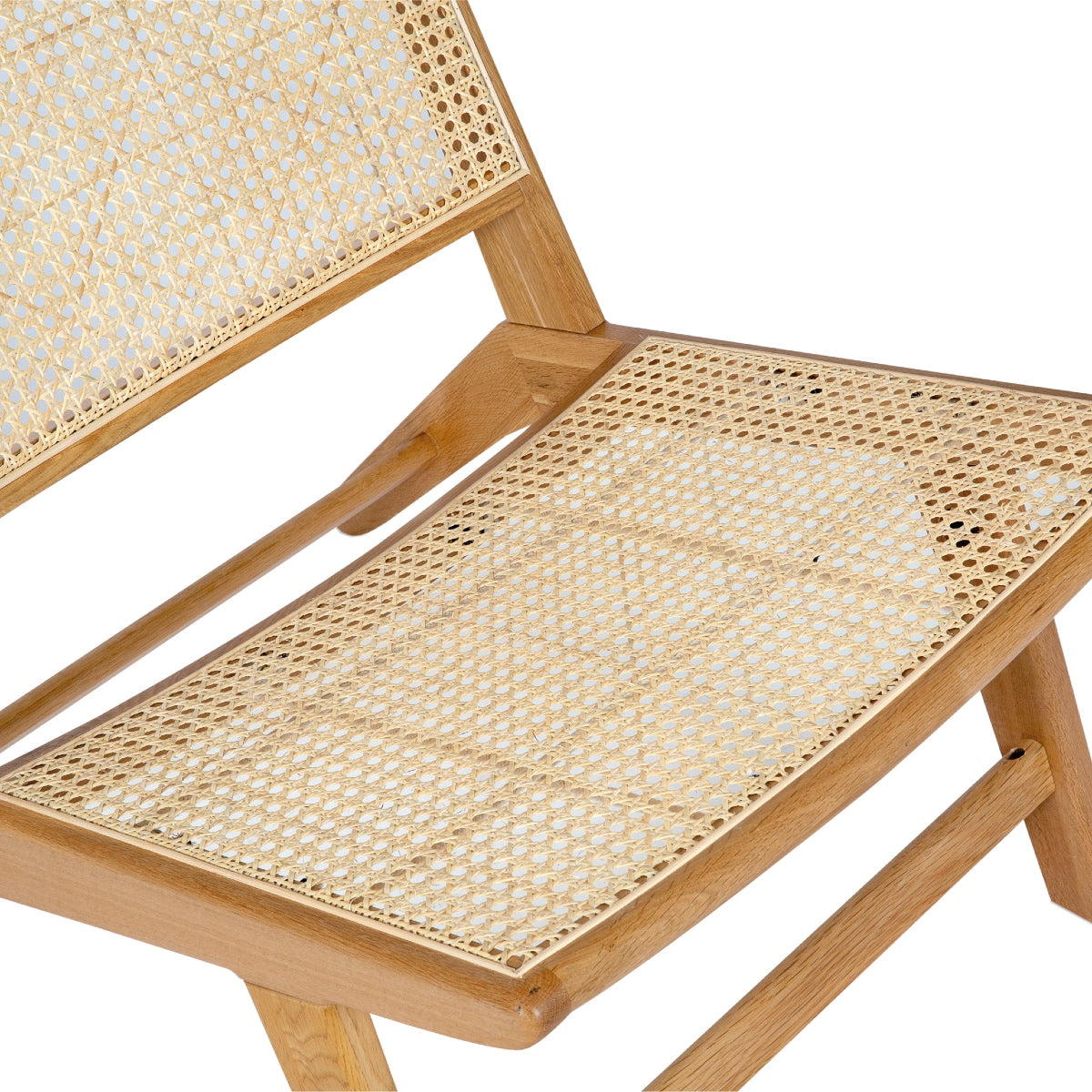 Sillón de salón de madera de roble