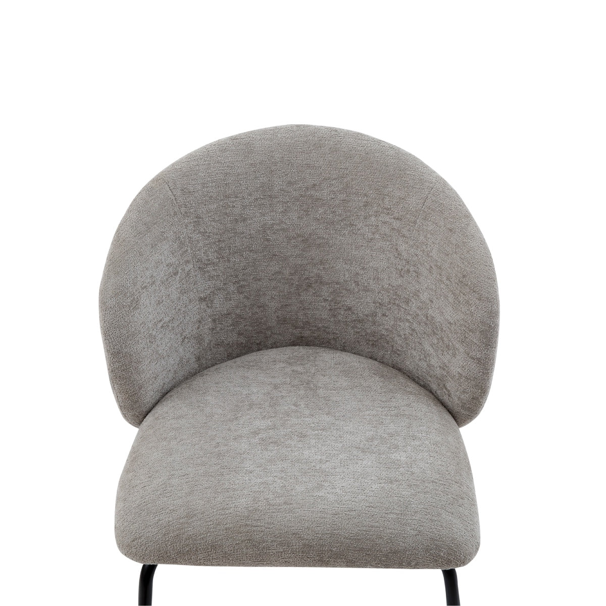 Silla de comedor tapizada gris Lina