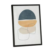 Cuadro abstracto industrial de metal negro 30x40